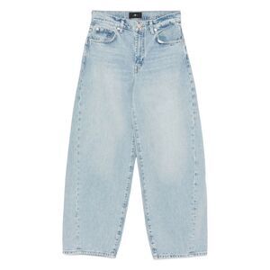 7 For All Mankind Blue Denim - Wide-Leg Jeans Women